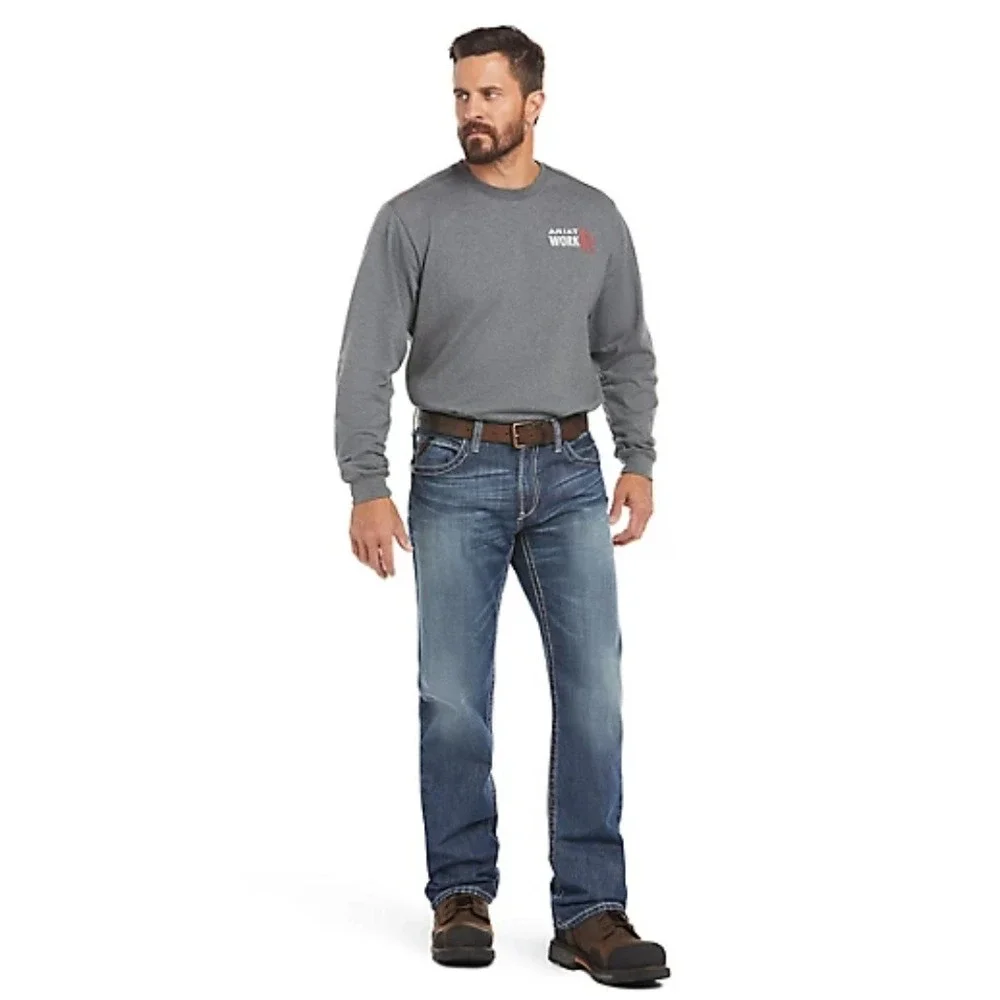 Ariat Men's FR‎ M4 Relaxed Ridgeline Boot Cut Jean Relaxed Fit Low Rise Sz 44/30